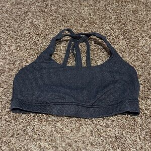 lululemon athletica Dark Gray Strappy Sports Bra